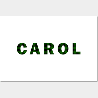 Carol (Green Plaid) Posters and Art